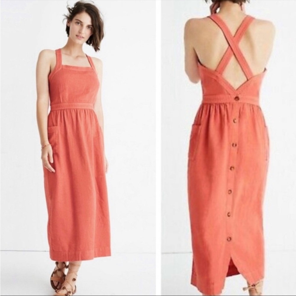 Madewell Apron Midi Dress